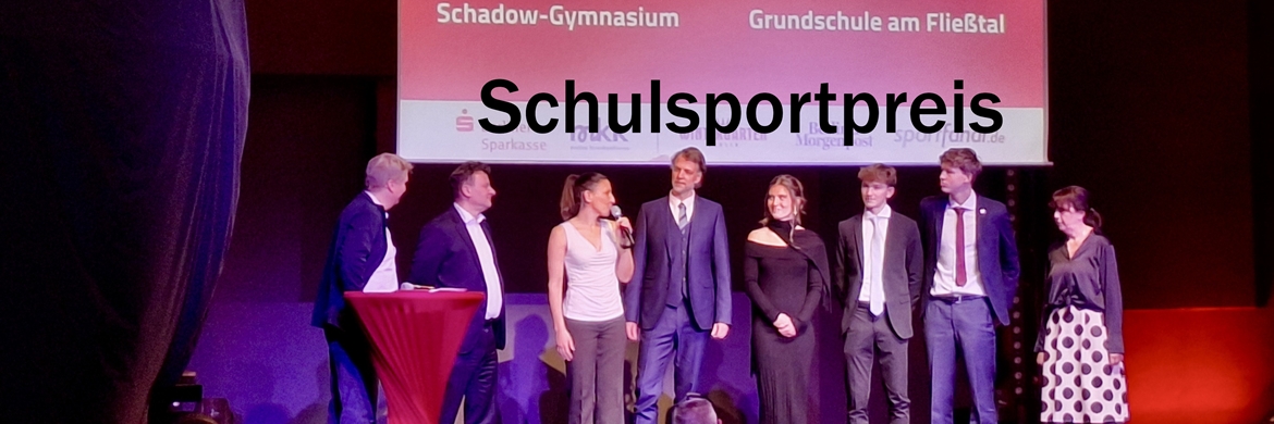 schulsportpreis Schadow gymnasium 