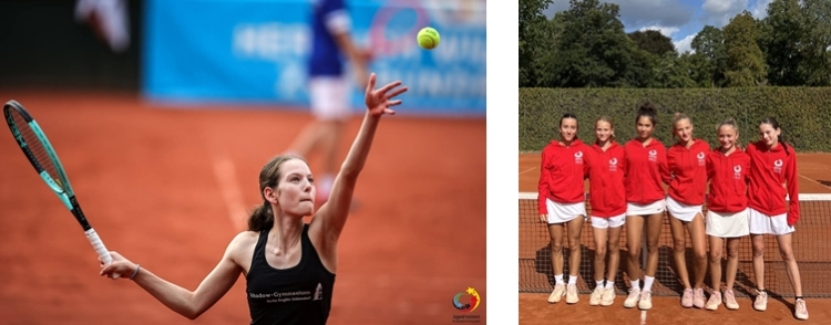 Tennis Jugend trainiert für Olympia 2026